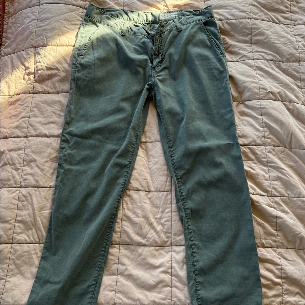 Pistola Olive Green Straight Leg Pants